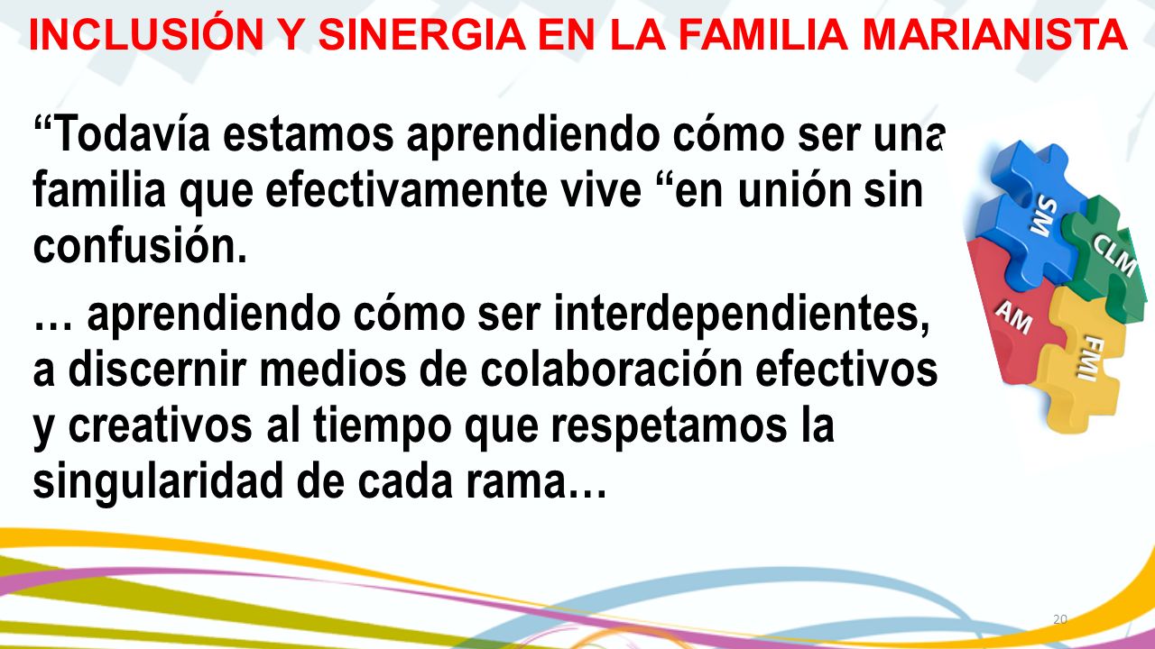 Todavía estamos aprendiendo cómo ser una familia que efectivamente vive en unión sin confusión.