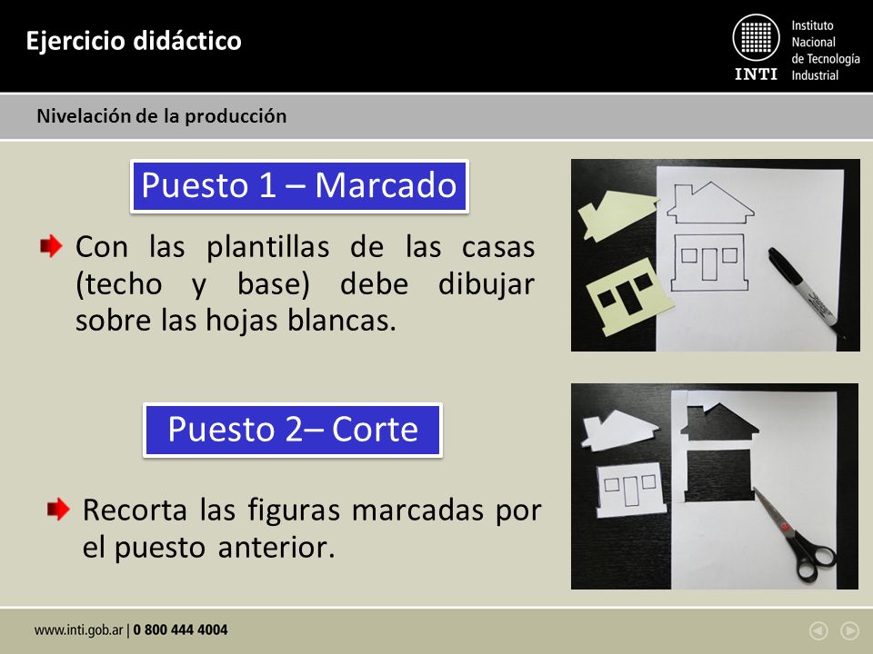 Puesto 1 – Marcado Puesto 2– Corte