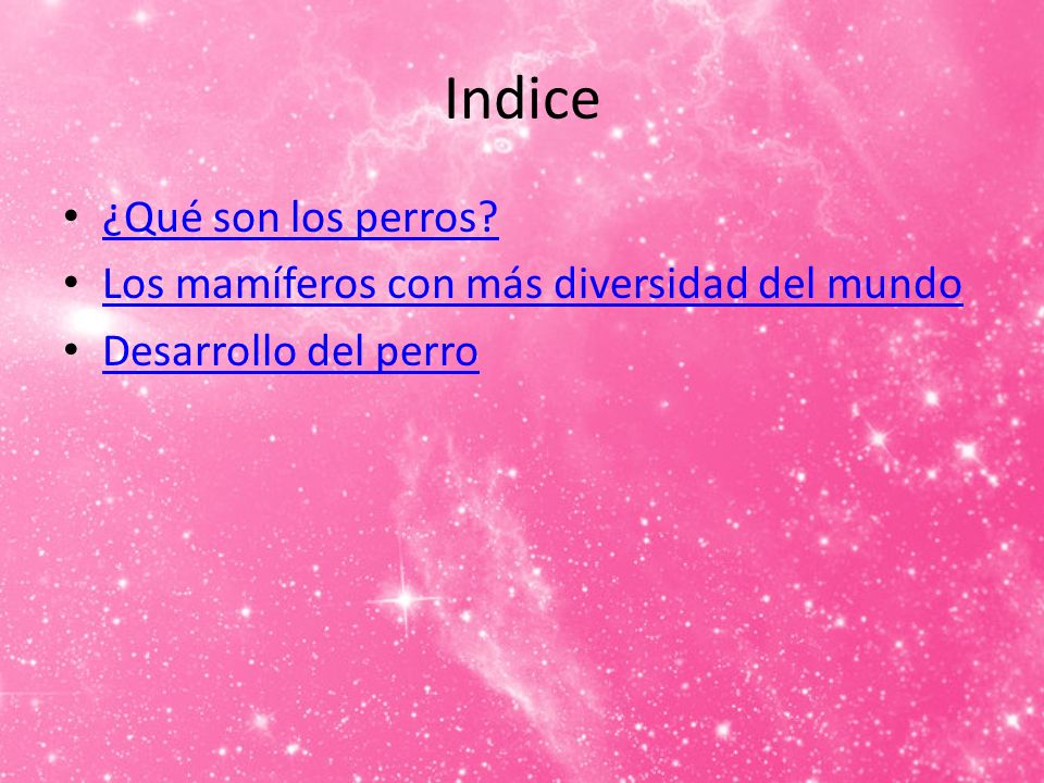 Indice ¿Qué son los perros Los mamíferos con más diversidad del mundo