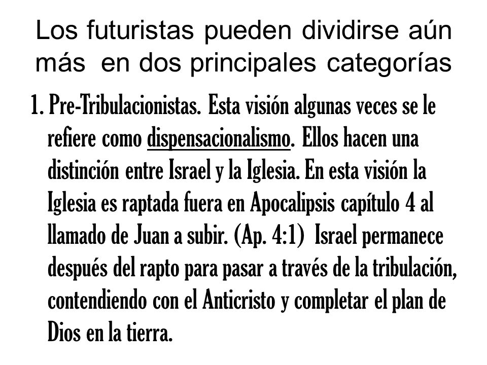 Los futuristas pueden dividirse aún más en dos principales categorías