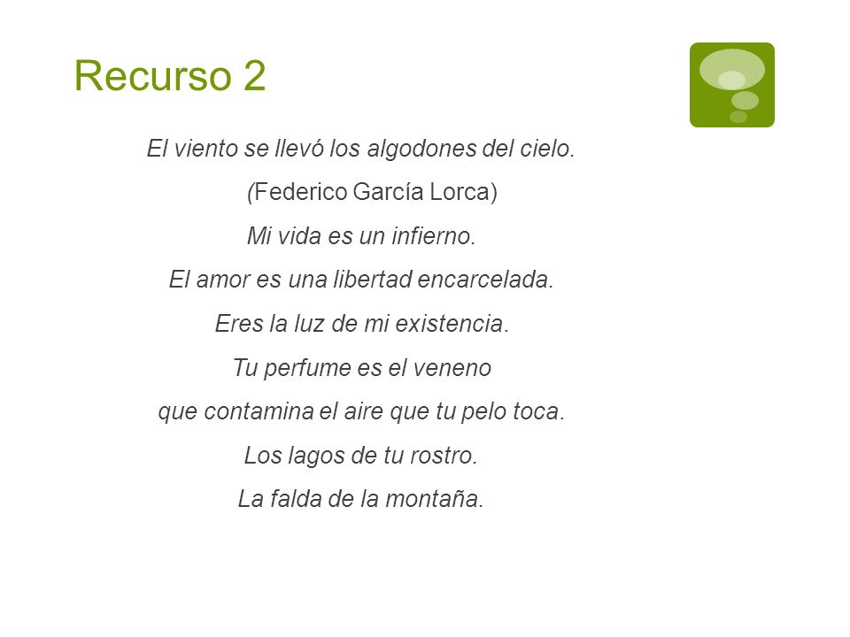 Recurso 2 El viento se llevó los algodones del cielo.