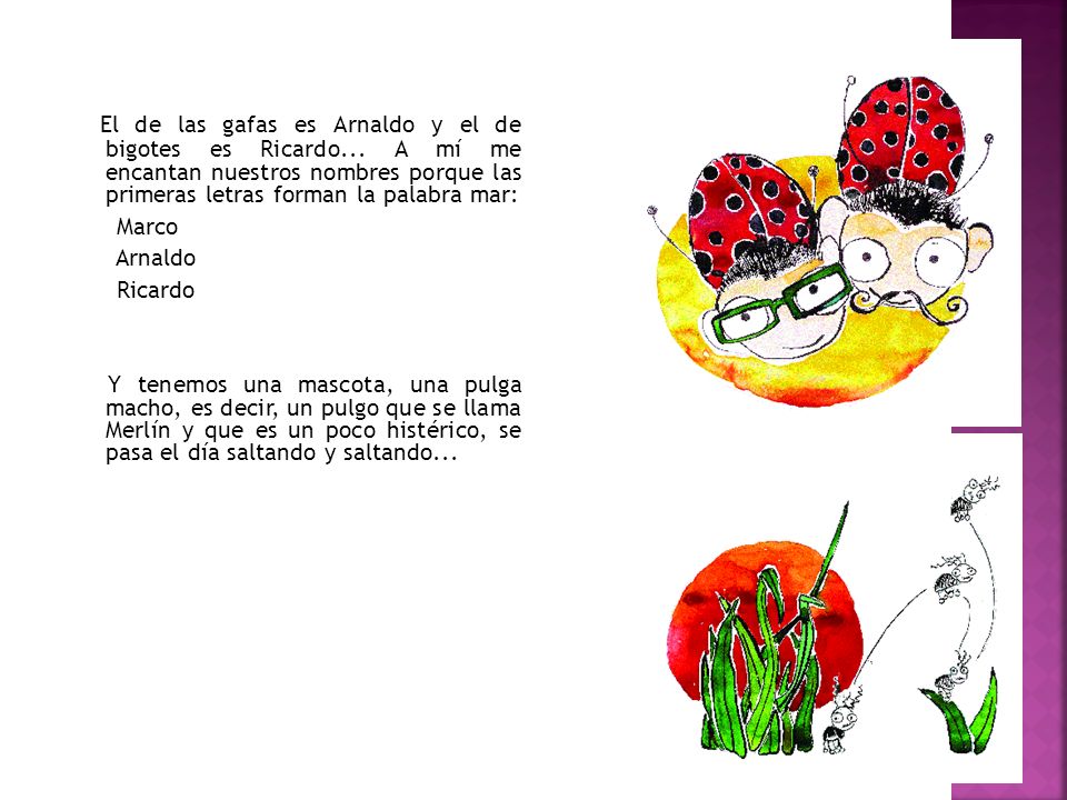 El de las gafas es Arnaldo y el de bigotes es Ricardo