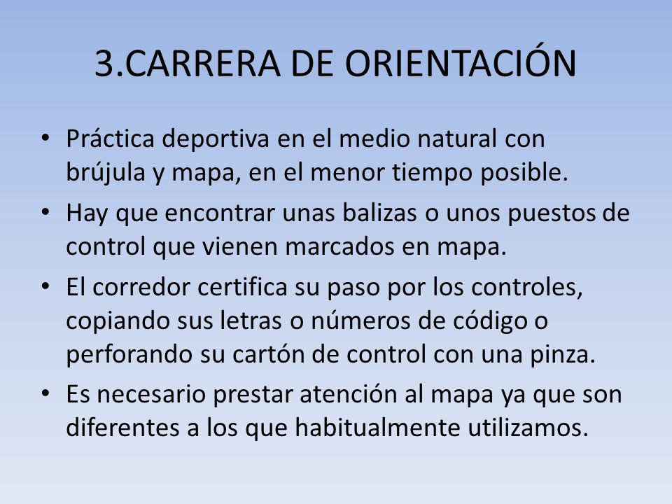 3.CARRERA DE ORIENTACIÓN