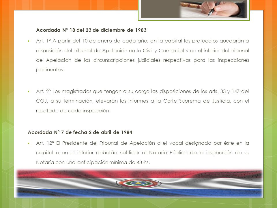Acordada N° 18 del 23 de diciembre de 1983