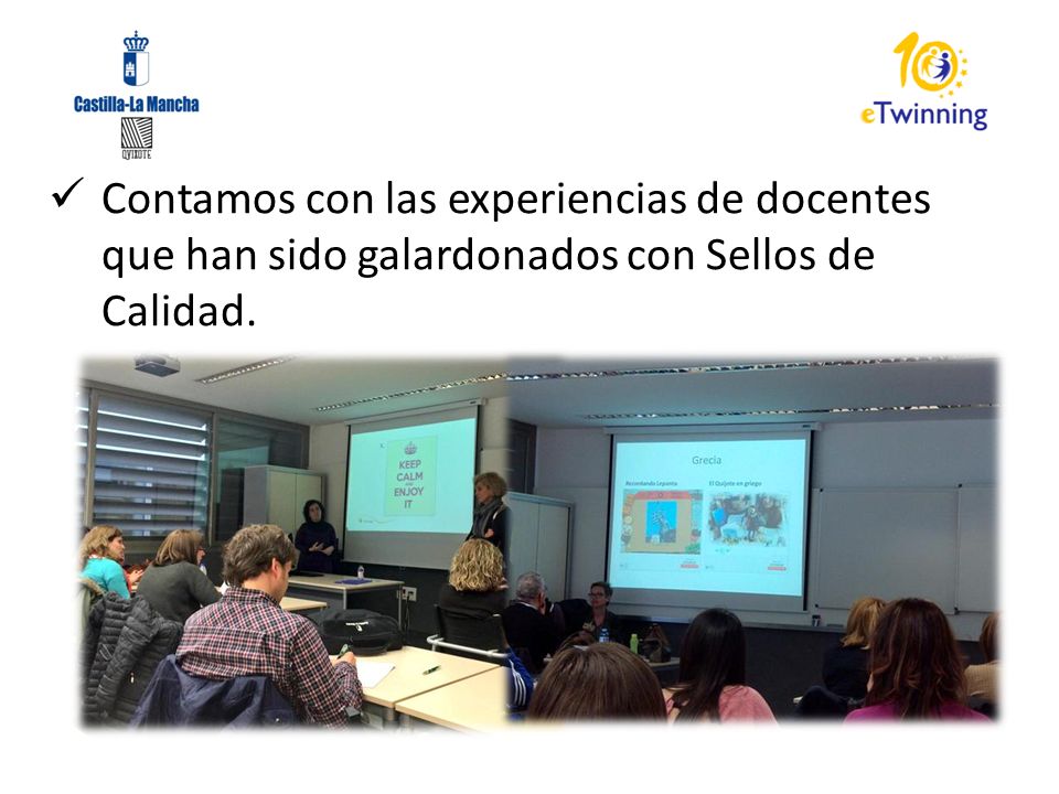 Contamos con las experiencias de docentes que han sido galardonados con Sellos de Calidad.