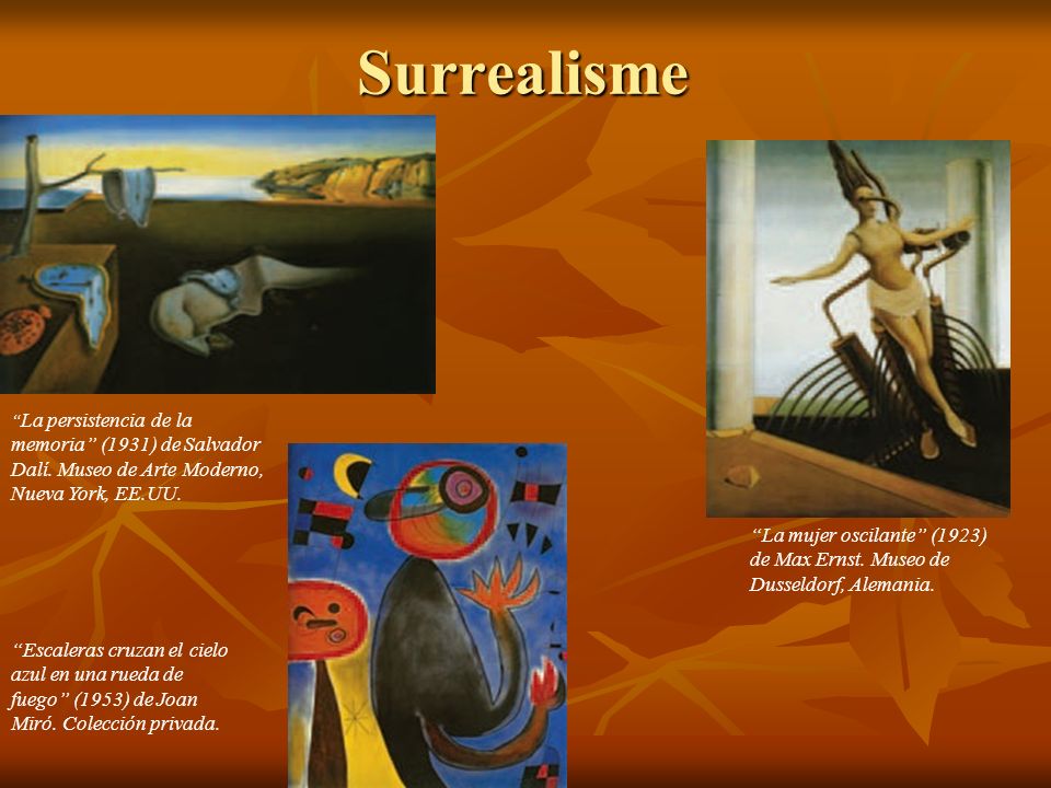 Surrealisme memoria (1931) de Salvador Dalí. Museo de Arte Moderno,