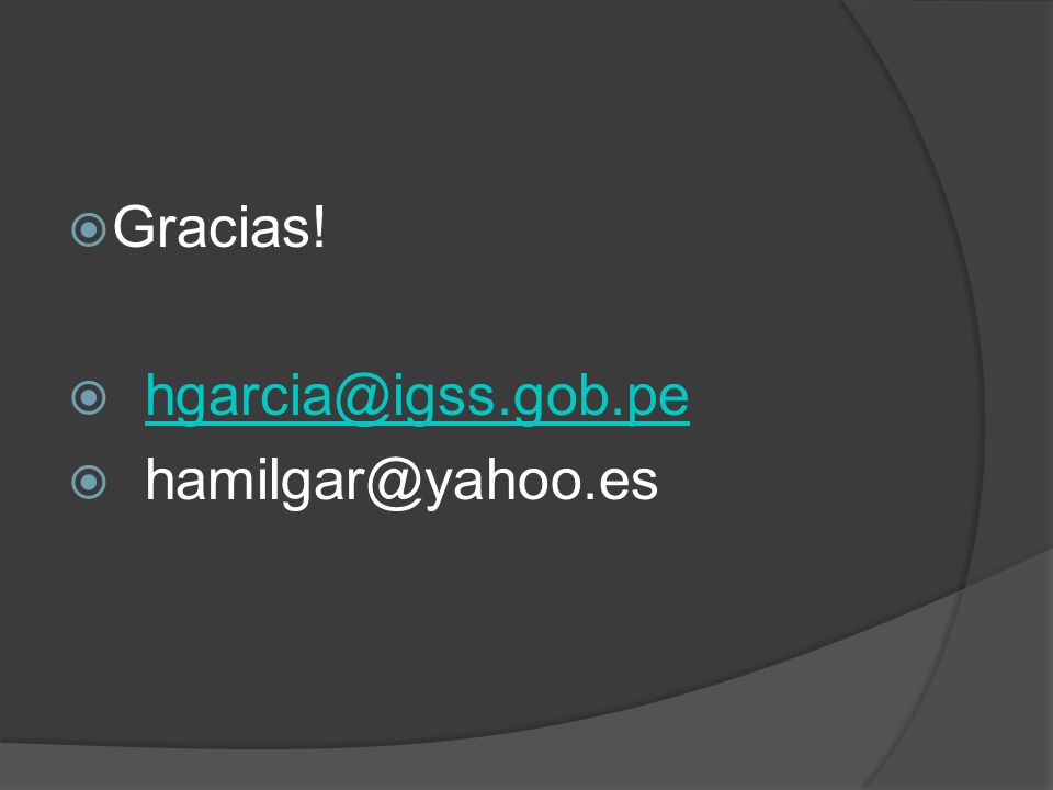 Gracias!