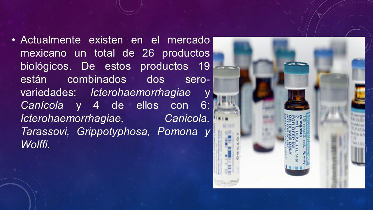 Actualmente existen en el mercado mexicano un total de 26 productos biológicos.