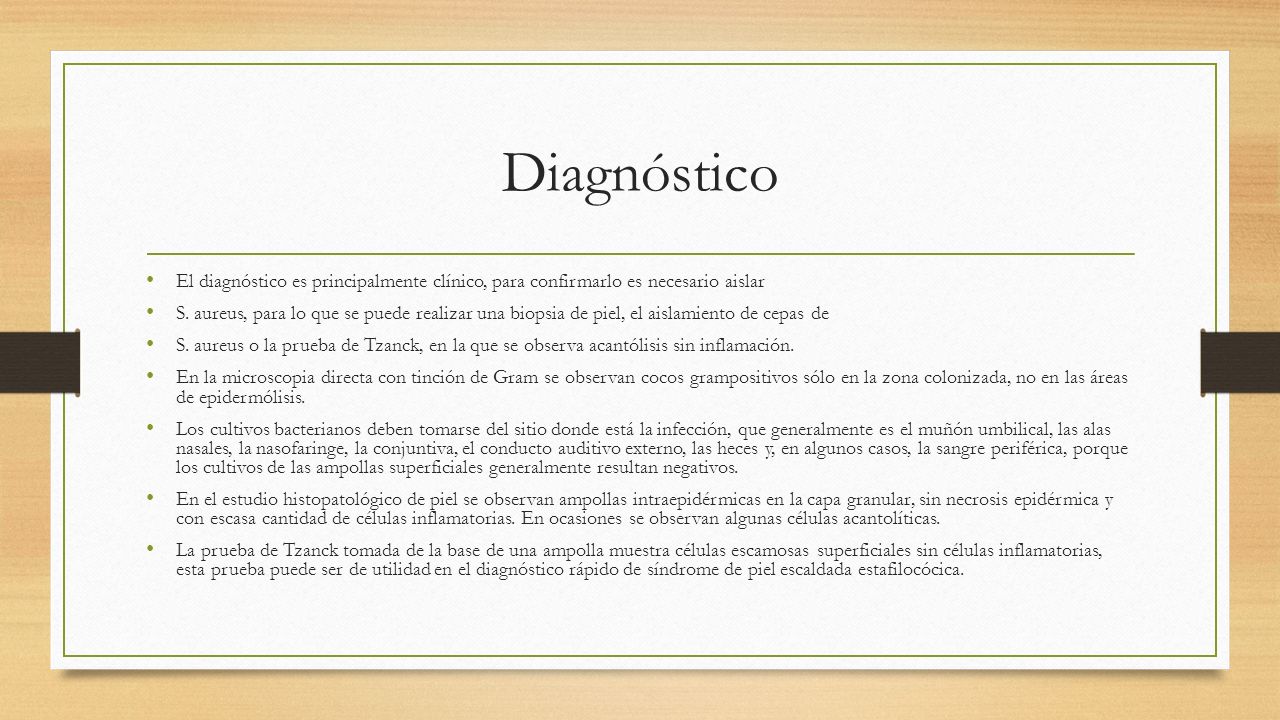 Diagnóstico El diagnóstico es principalmente clínico, para confirmarlo es necesario aislar.
