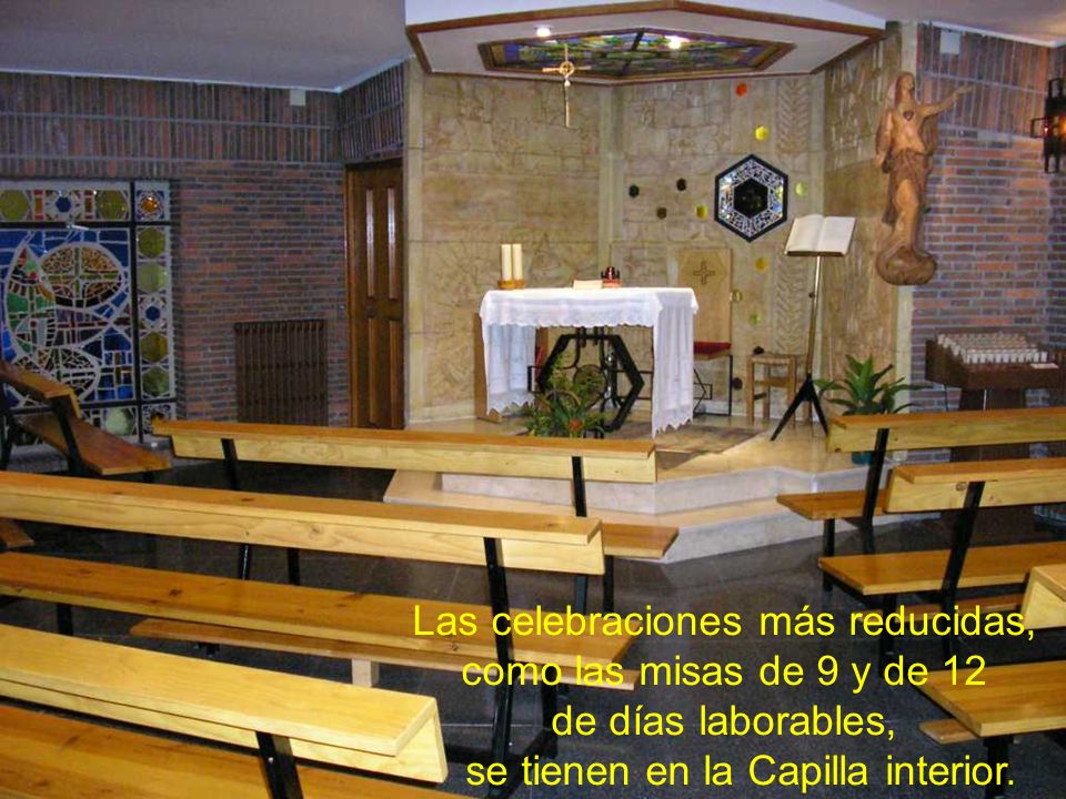 Las celebraciones más reducidas, como las misas de 9 y de 12