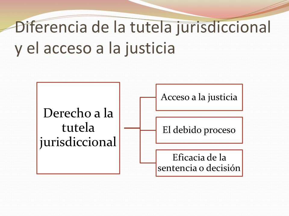 Diferencia de la tutela jurisdiccional y el acceso a la justicia