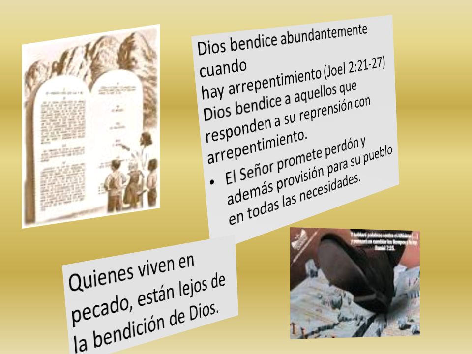 Quienes viven en pecado, están lejos de la bendición de Dios.