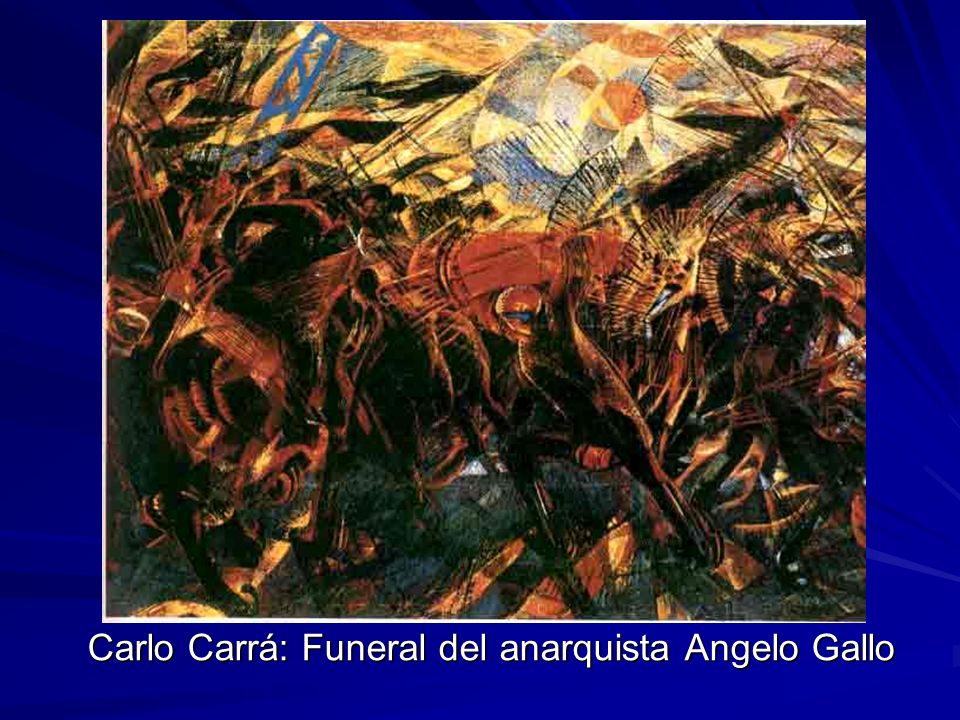 Carlo Carrá: Funeral del anarquista Angelo Gallo