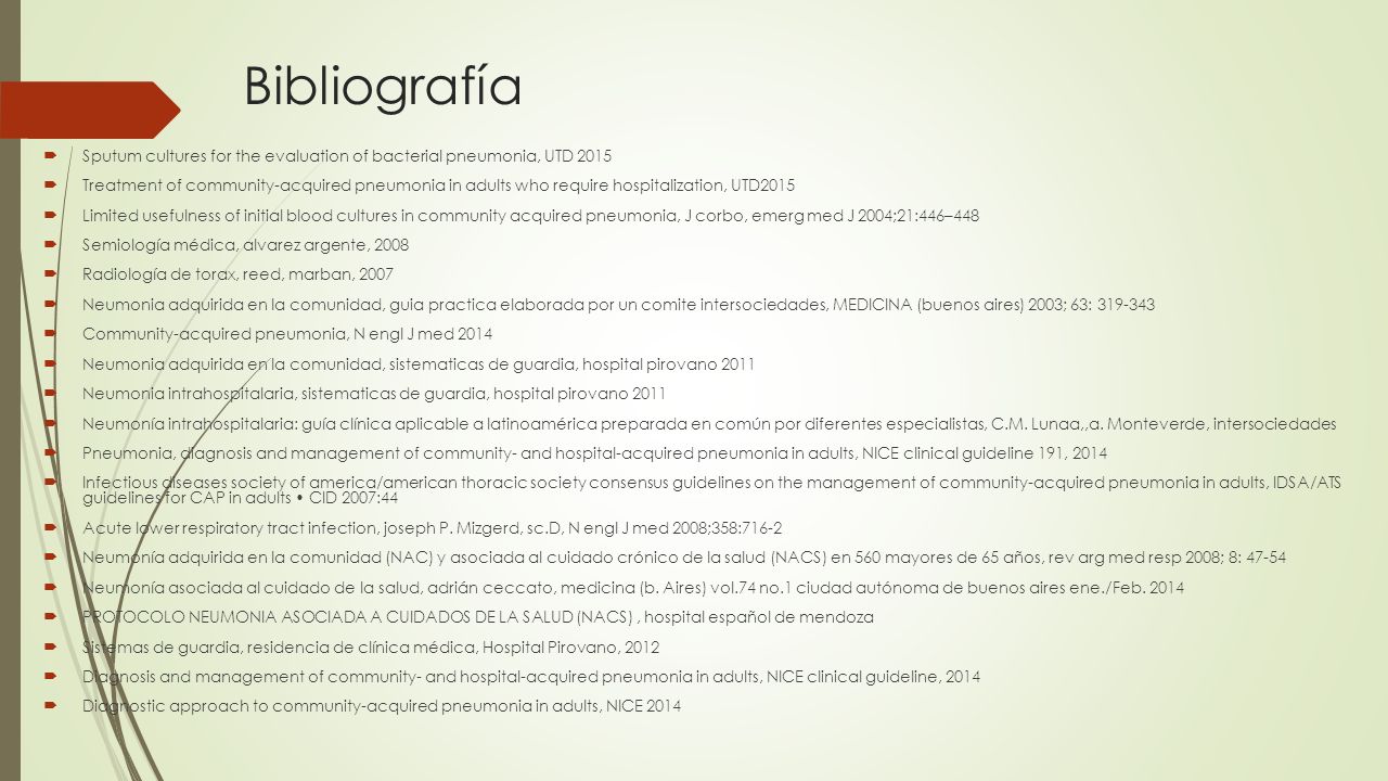 Bibliografía Sputum cultures for the evaluation of bacterial pneumonia, UTD