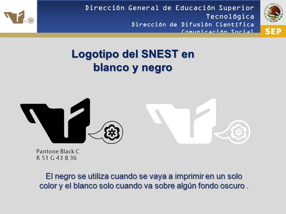 Logotipo del SNEST en blanco y negro