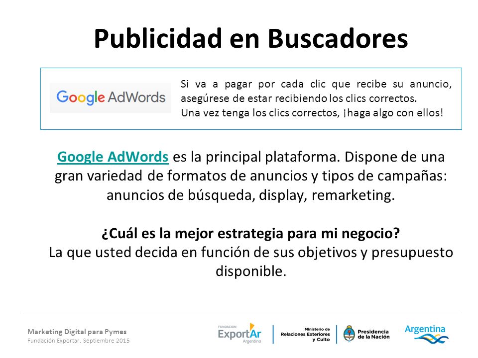 Publicidad en Buscadores ¿Cuál es la mejor estrategia para mi negocio