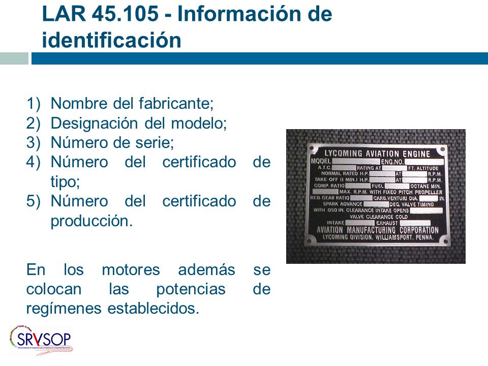 LAR Información de identificación