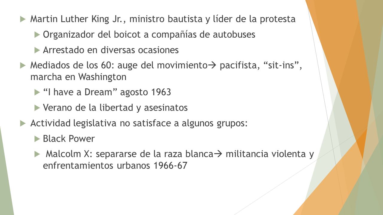 Martin Luther King Jr., ministro bautista y líder de la protesta