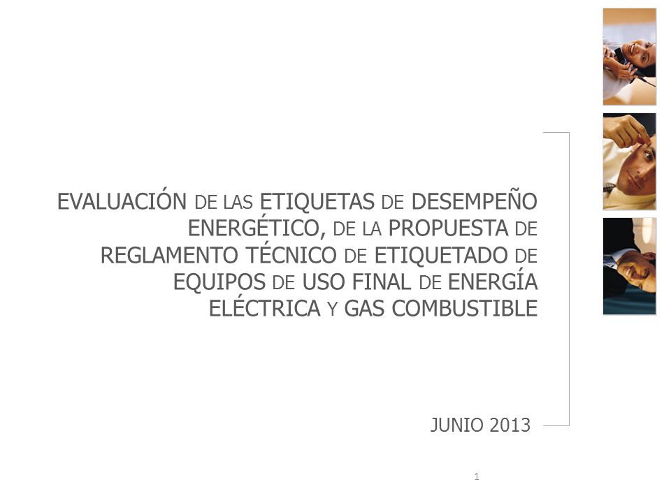 EVALUACIÓN DE LAS ETIQUETAS DE DESEMPEÑO ENERGÉTICO, DE LA PROPUESTA DE REGLAMENTO TÉCNICO DE ETIQUETADO DE EQUIPOS DE USO FINAL DE ENERGÍA ELÉCTRICA Y GAS COMBUSTIBLE