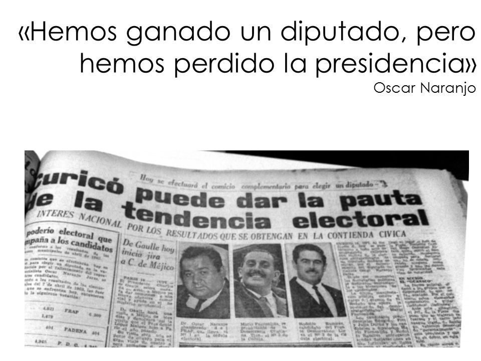 «Hemos ganado un diputado, pero hemos perdido la presidencia» Oscar Naranjo