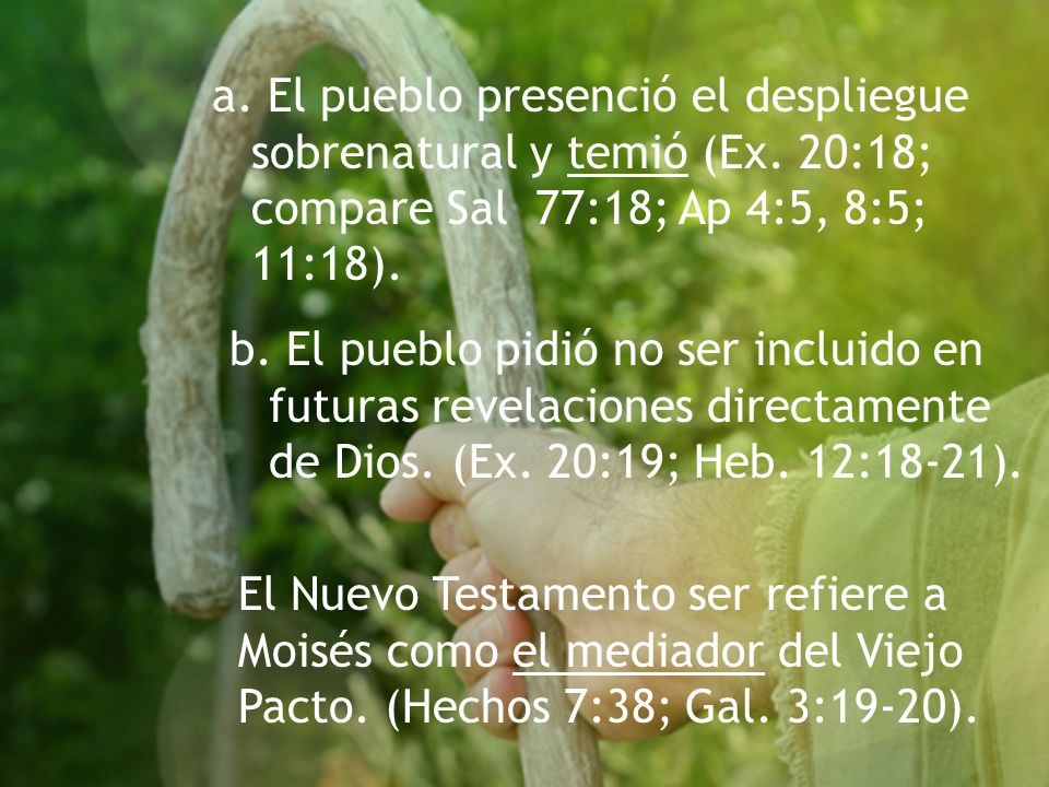 a. El pueblo presenció el despliegue sobrenatural y temió (Ex