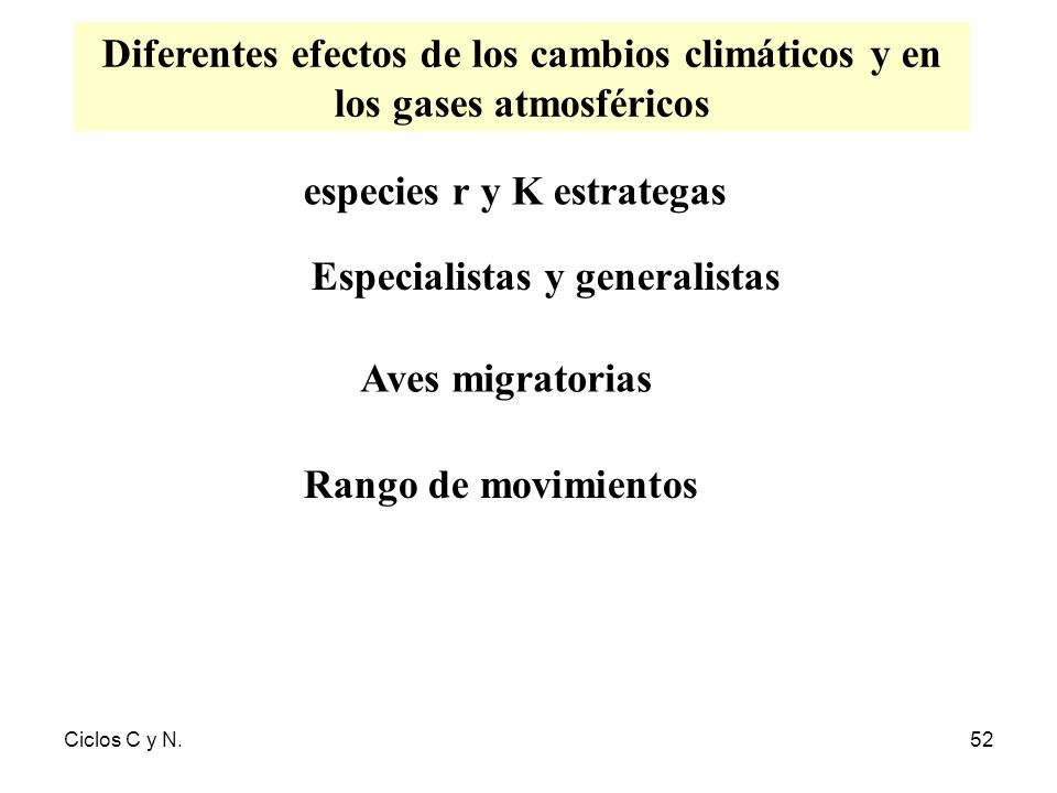 especies r y K estrategas Especialistas y generalistas