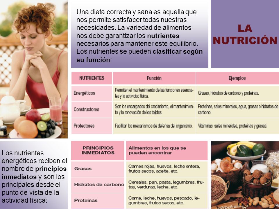 Una dieta correcta y sana es aquella que nos permite satisfacer todas nuestras necesidades. La variedad de alimentos nos debe garantizar los nutrientes necesarios para mantener este equilibrio.