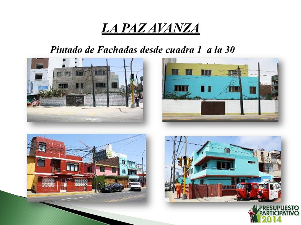 LA PAZ AVANZA Pintado de Fachadas desde cuadra 1 a la 30