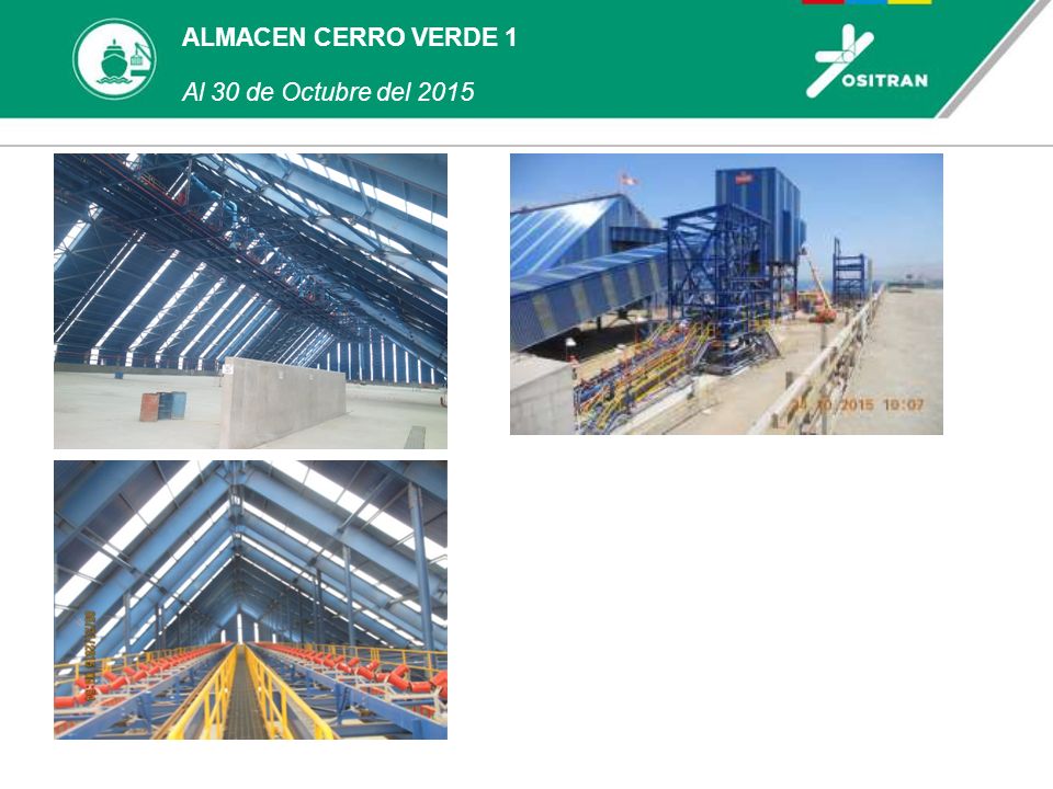 ALMACEN CERRO VERDE 1 Al 30 de Octubre del 2015