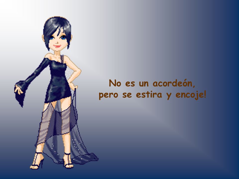 No es un acordeón, pero se estira y encoje!
