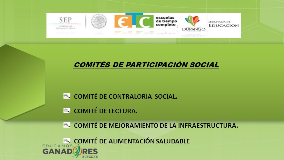 COMITÉS DE PARTICIPACIÓN SOCIAL