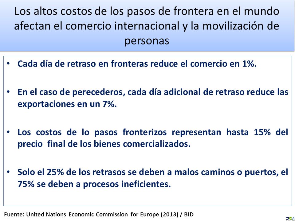 Los altos costos de los pasos de frontera en el mundo afectan el comercio internacional y la movilización de personas
