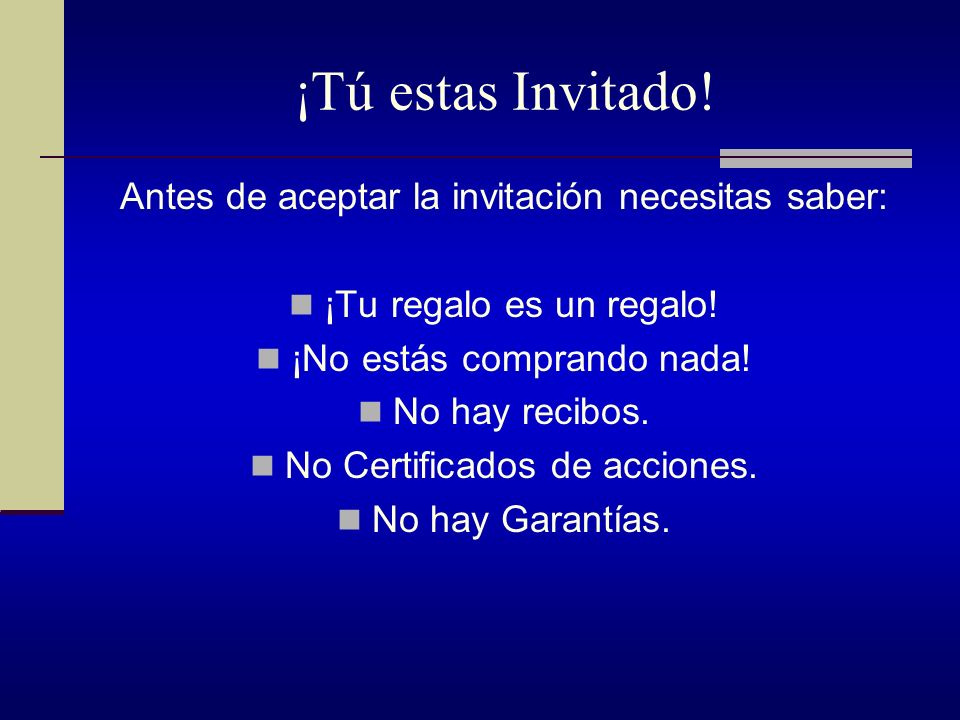 ¡Tú estas Invitado! Antes de aceptar la invitación necesitas saber: