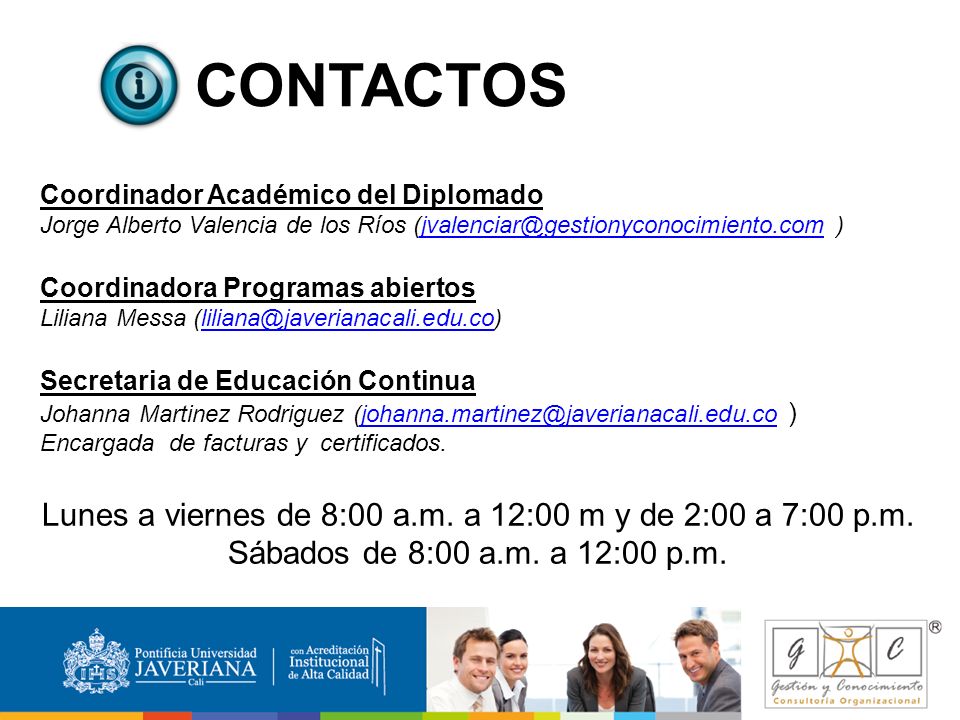 Lunes a viernes de 8:00 a.m. a 12:00 m y de 2:00 a 7:00 p.m.
