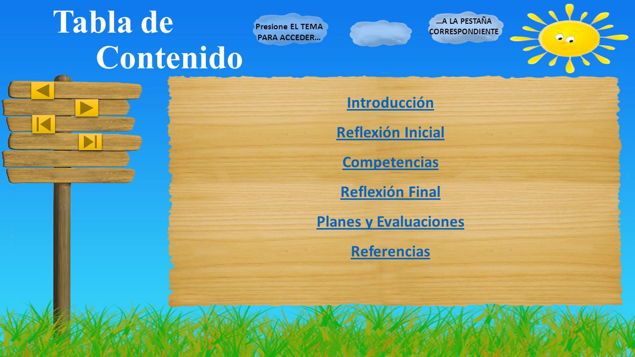…A LA PESTAÑA CORRESPONDIENTE Presione EL TEMA PARA ACCEDER…