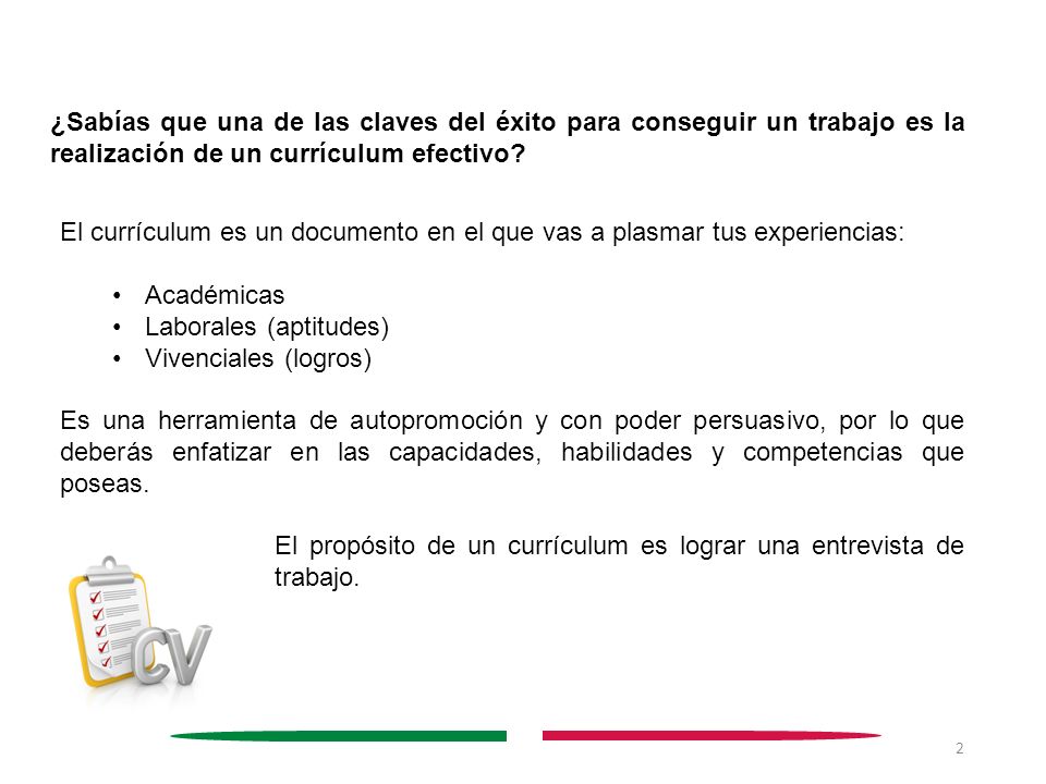 ¿Sabías que una de las claves del éxito para conseguir un trabajo es la realización de un currículum efectivo