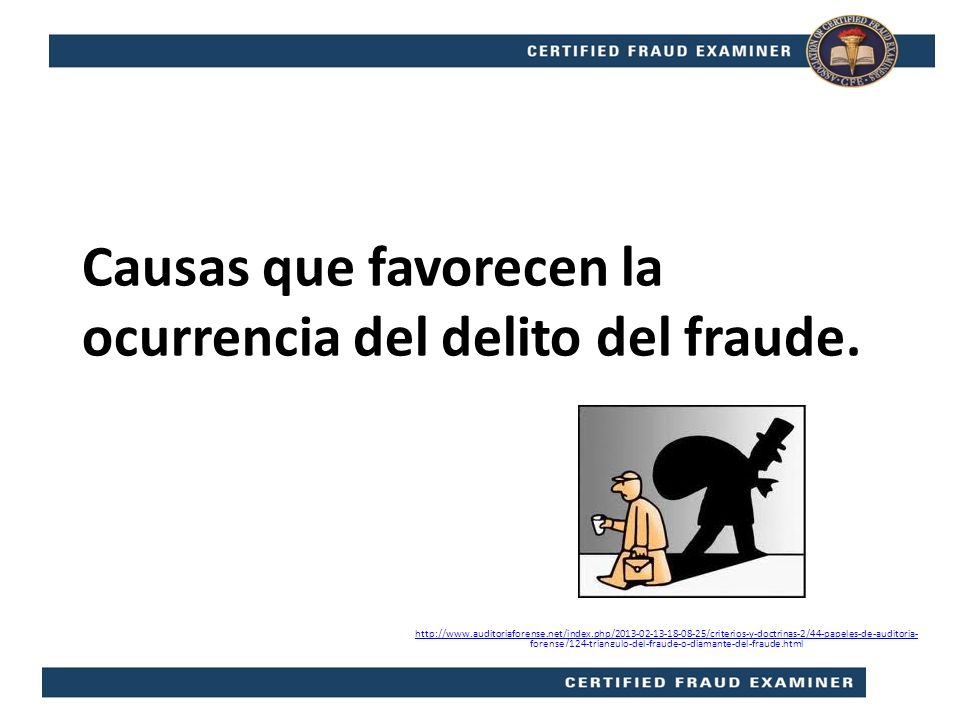 Causas que favorecen la ocurrencia del delito del fraude.
