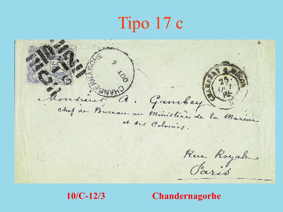 Tipo 17 c 10/C-12/3 Chandernagorhe