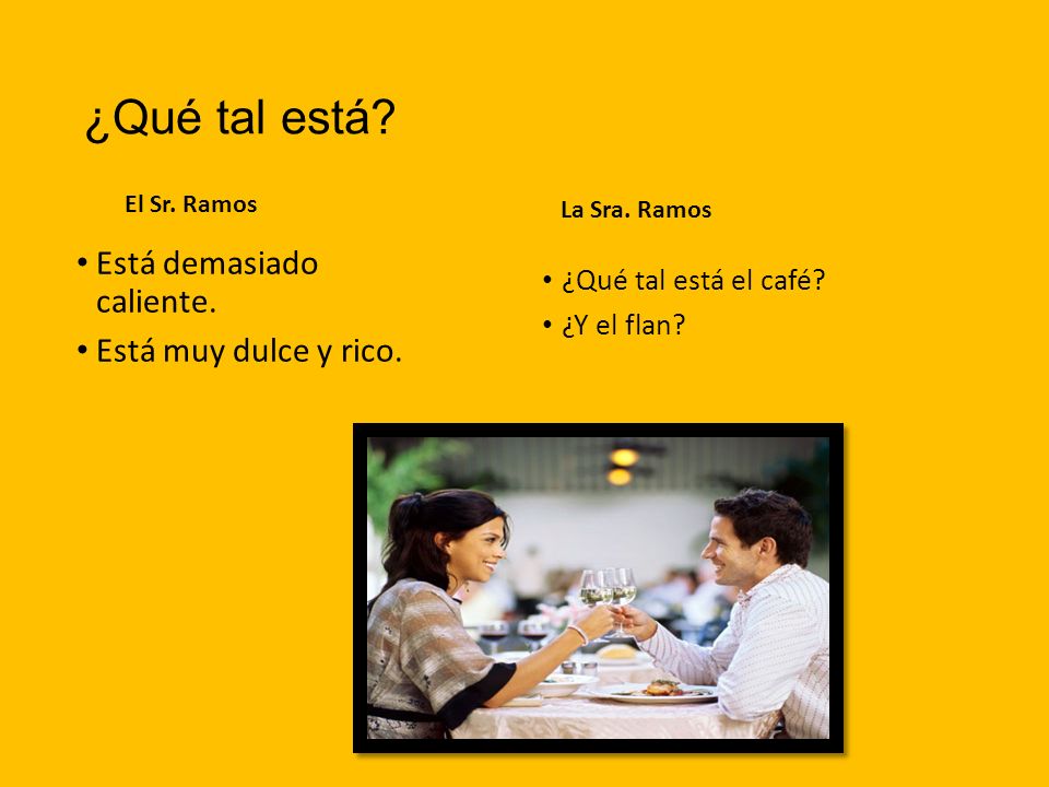 ¿Qué tal está Está demasiado caliente. Está muy dulce y rico.