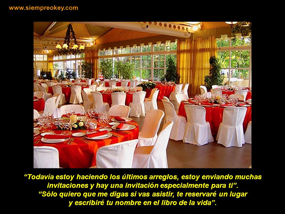 Sólo quiero que me digas si vas asistir, te reservaré un lugar