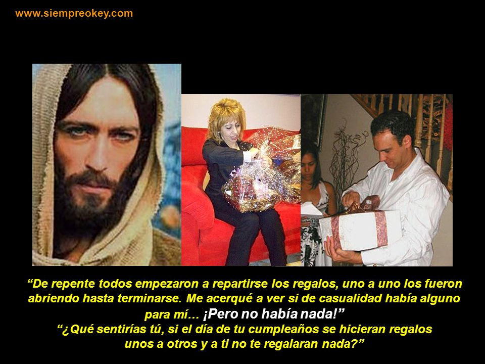 ¿Qué sentirías tú, si el día de tu cumpleaños se hicieran regalos