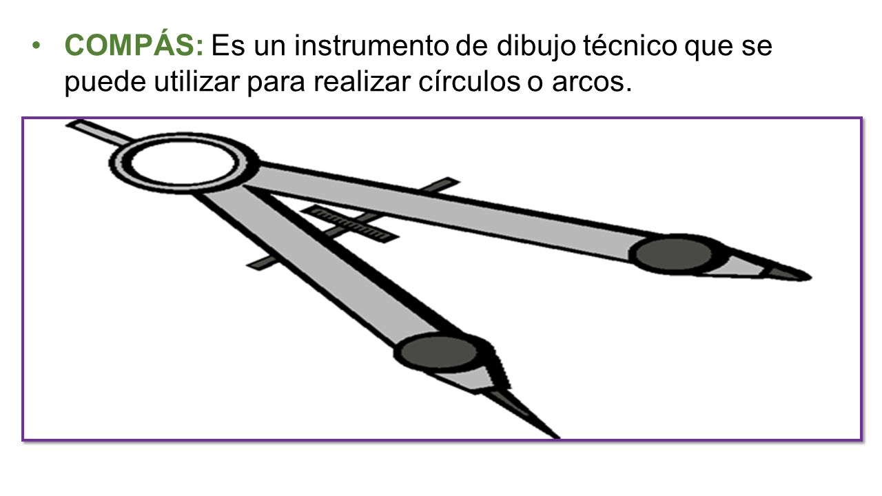 Un compás es un instrumento de dibujo técnico que se puede utilizar para  realizar círculos o arcos. También …