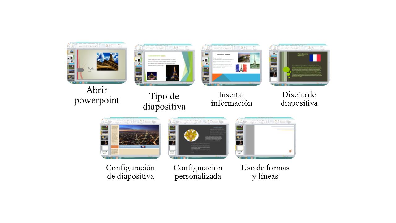 Abrir powerpoint Tipo de diapositiva Insertar información