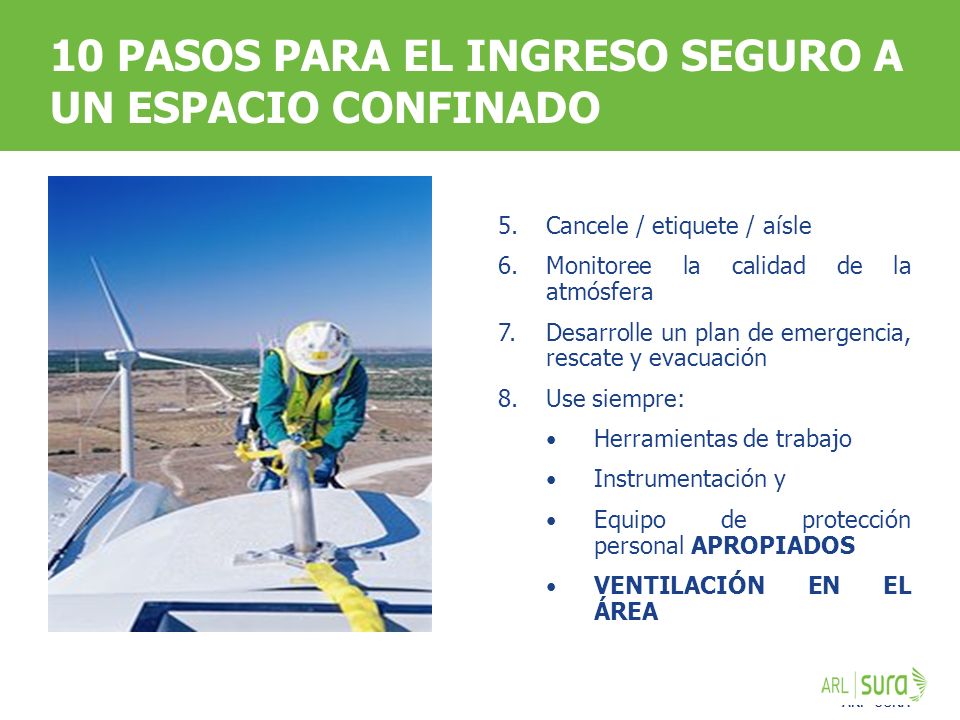 10 PASOS PARA EL INGRESO SEGURO A UN ESPACIO CONFINADO