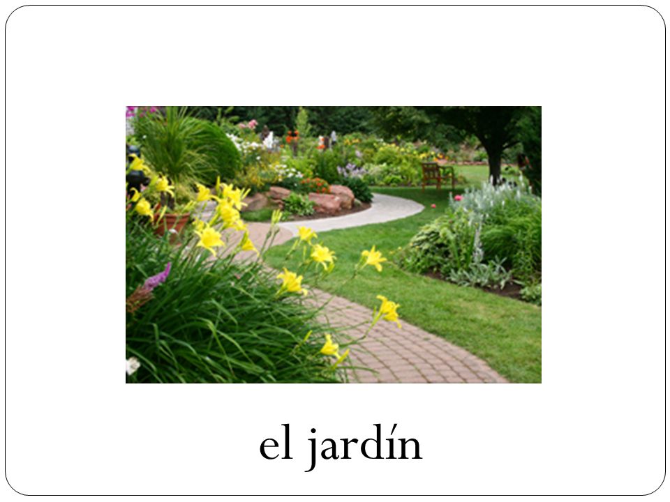 el jardín