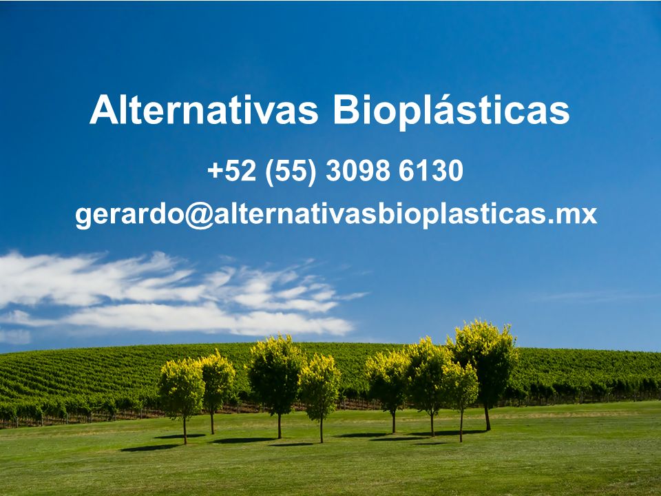 Alternativas Bioplásticas