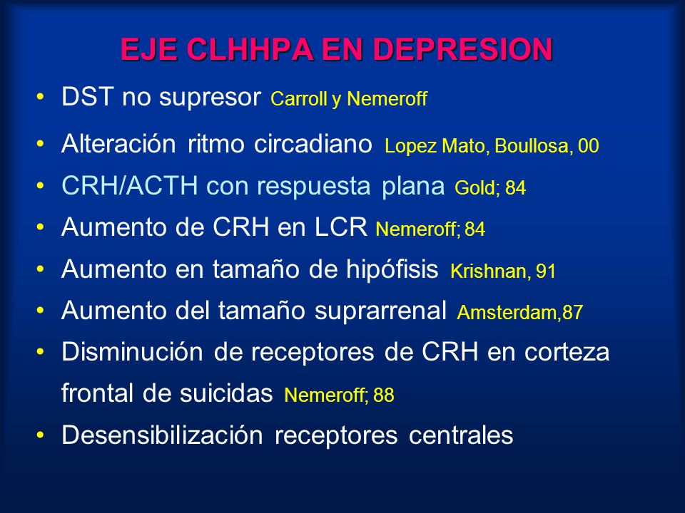 EJE CLHHPA EN DEPRESION