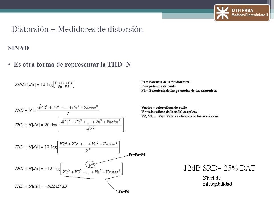 Distorsión – Medidores de distorsión