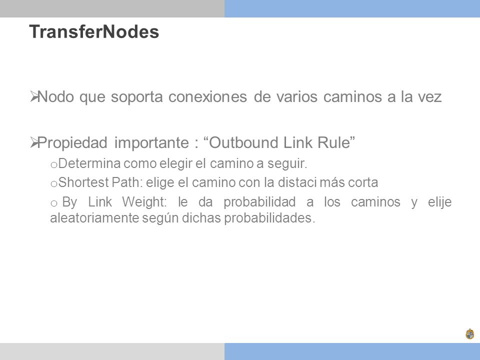 TransferNodes Nodo que soporta conexiones de varios caminos a la vez