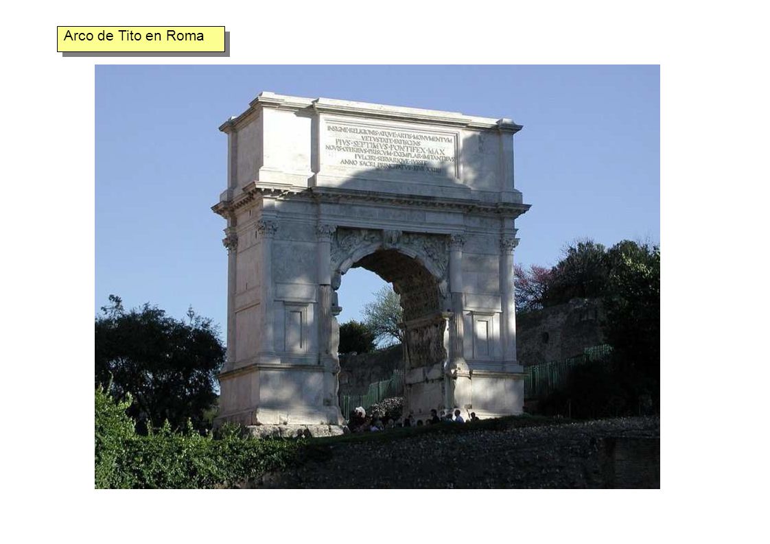 Arco de Tito en Roma Arco de Tito en Roma